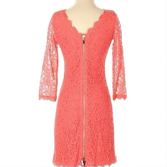 DVF Diane Von Furstenberg Zarita Pink Grapefruit - Picture 2 of 2